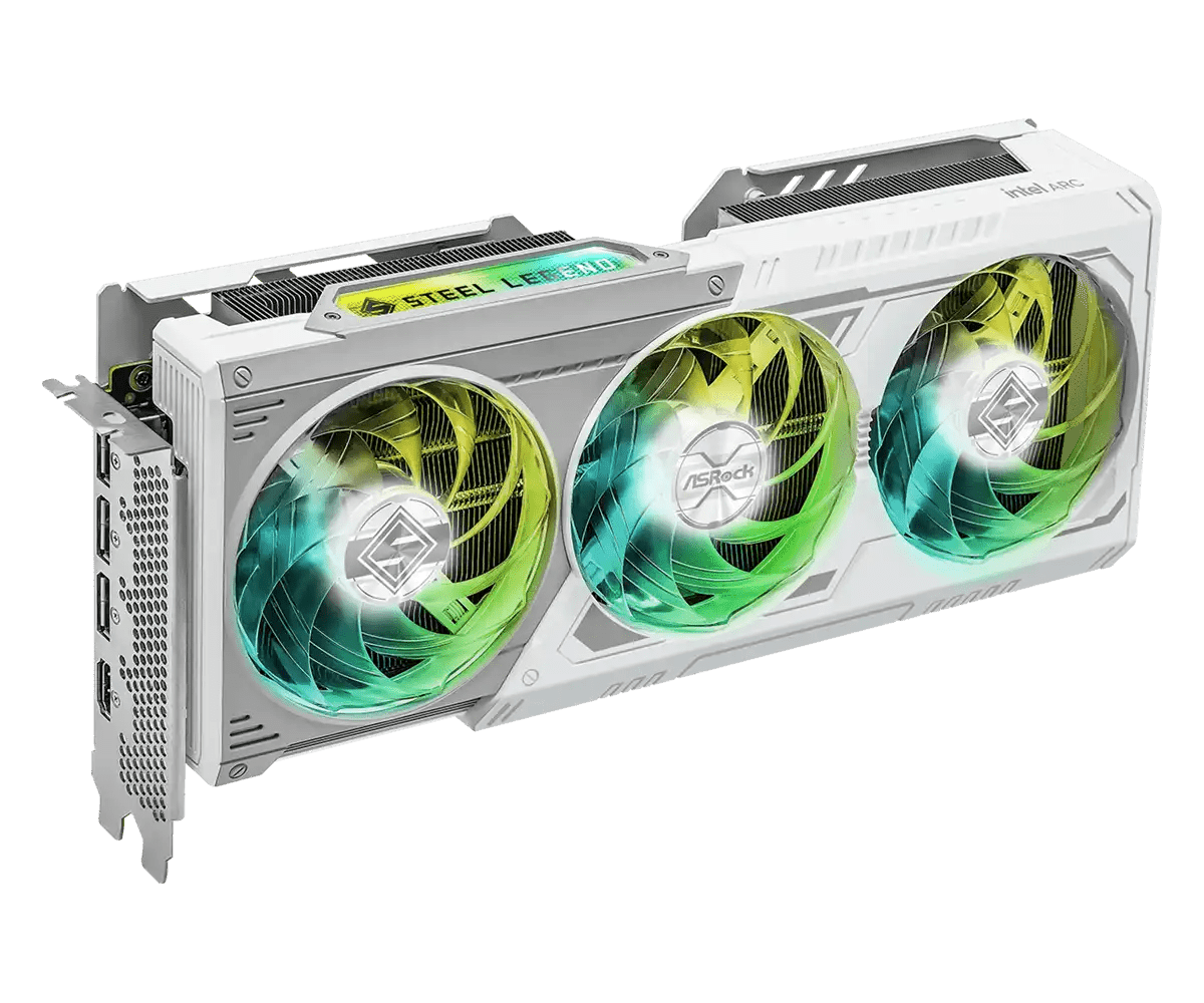 ASRock Intel Arc B580 Steel Legend 12GB OC Gaming Graphics Card | 90 - GA5CZZ - 00UANF - 4711581490024 - Vektra Computers LLC ASRock Intel Arc B580 Steel Legend 12GB OC Gaming Graphics Card | 90 - GA5CZZ - 00UANF - 4711581490024 - Vektra Computers LLC